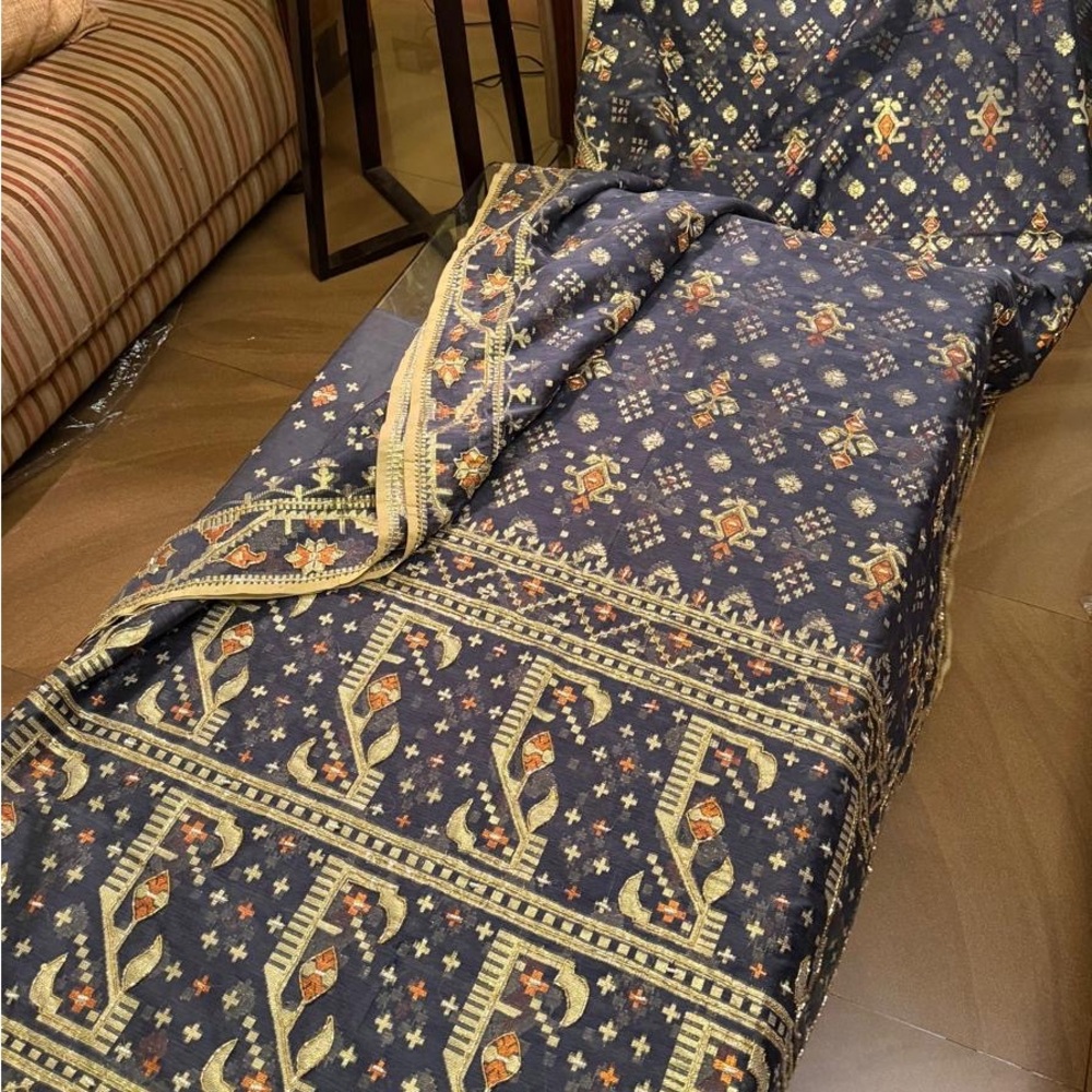Hand Kar chupi work  Zamdani Saree traditional original Jamdani
